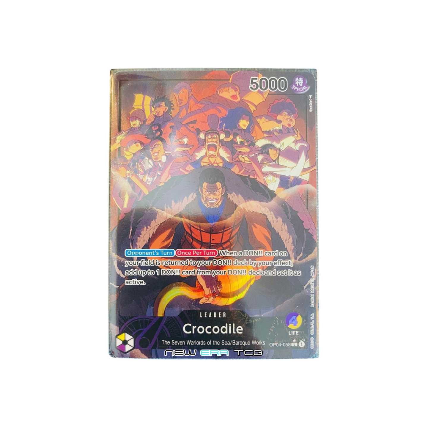 One Piece - OP04-058 - AA - Crocodile - Leader - EN
