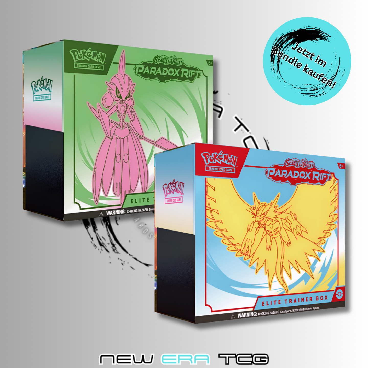 Pokémon - Karmesin & Purpur - Paradox Rift - Donnersichel & Eisenkrieger - TTB - Bundle - DE