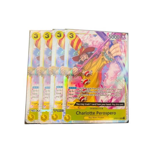 One Piece - OP03-113 - SR - Charlotte Perospero - Playset - EN