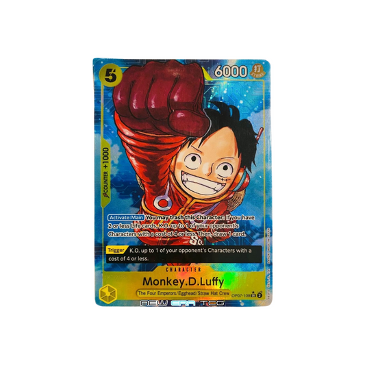 One Piece - OP07-109 - SR AA - Monkey.D.Luffy - EN